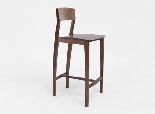 Bar Stool No. 7 | Chairs by Reed Hansuld | Reed Hansuld Fine Furniture in Brooklyn. Item made of walnut