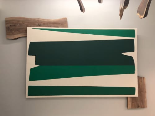 "Forest" | Oil And Acrylic Painting in Paintings by ANTLRE - Hannah Sitzer | Google Events Center in Redwood City. Item made of canvas & synthetic