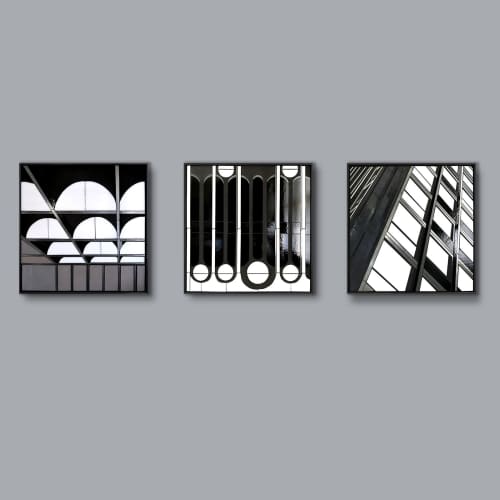 REFLECT triptych | Mixed Media by Heather Hancock | 200 South Wacker in Chicago