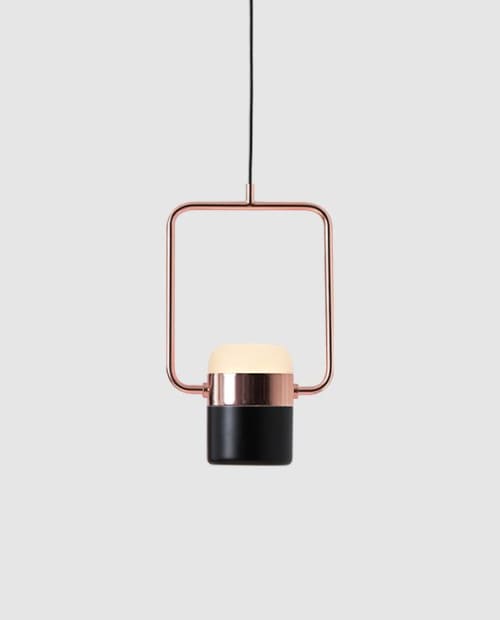Ling Pendant V | Pendants by SEED Design USA. Item composed of steel & glass