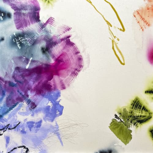 Horizons Collection No. 22 | Paintings by Beth Winterburn. Item composed of canvas in contemporary or art deco style