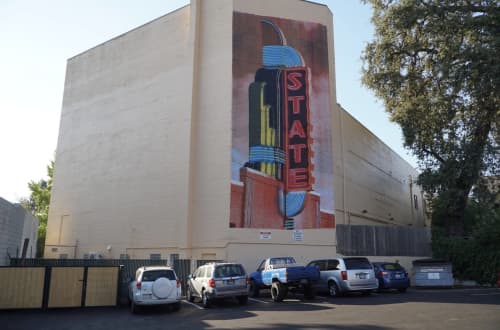 Mural State theatre | Street Murals by Robot Muralist