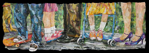 Fun Day at the Park | Paintings by Eileen Downes | Kaiser Permanente Roseville Medical Center in Roseville