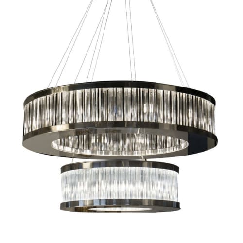 KA1862 SATURN | Chandeliers by alanmizrahilighting | New York in New York. Item made of steel with glass