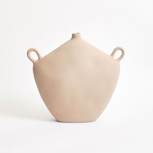 Maria Vessel - Oat | Vase in Vases & Vessels by Project 213A. Item made of stoneware works with contemporary style