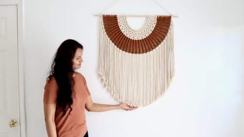 Matrix | Macrame Wall Hanging in Wall Hangings by YASHI DESIGNS. Item composed of cotton in minimalism or mid century modern style