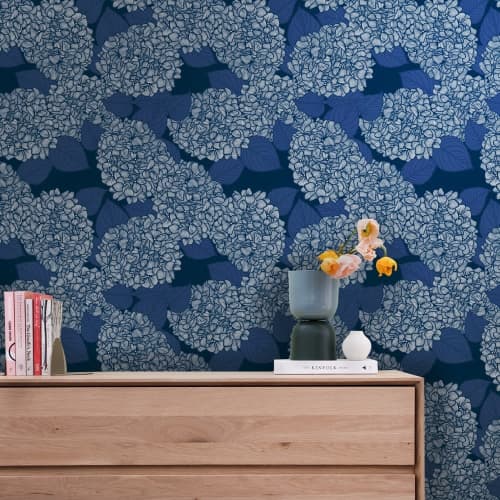 Hydra Bloom Wallpaper | Wall Treatments by Patricia Braune. Item composed of paper