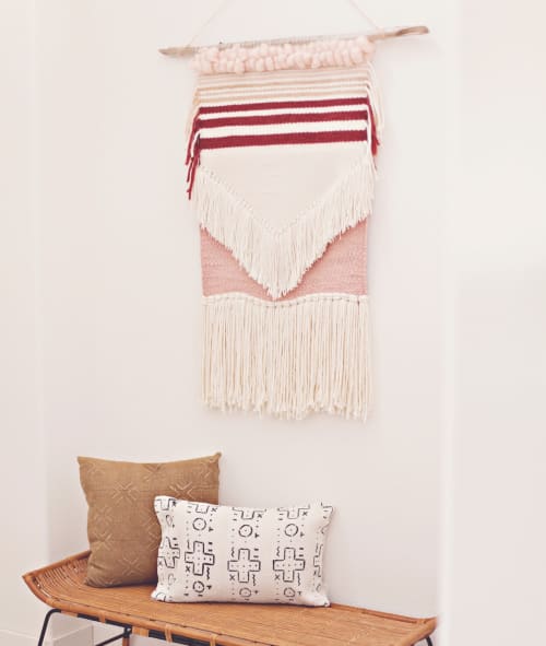 Valentines Day Weaving | Macrame Wall Hanging in Wall Hangings by The Northern Craft