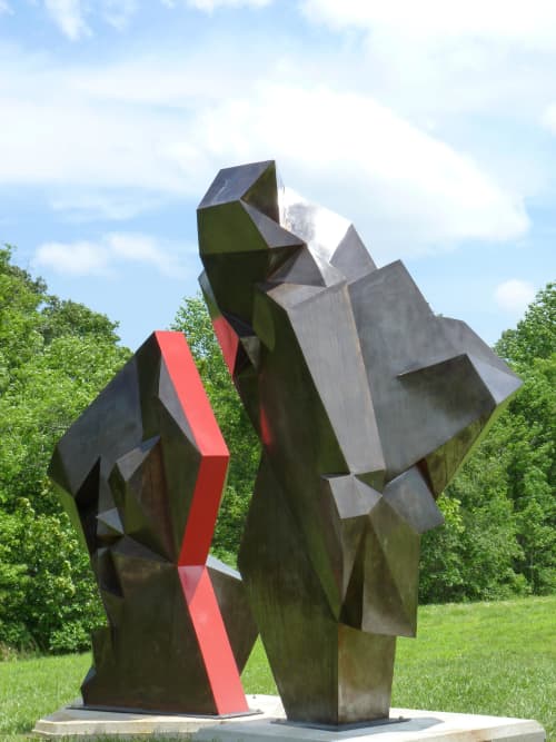"separated together" | Public Sculptures by Ben Pierce | EnterpriseWorks @ U of I Research Park in Champaign