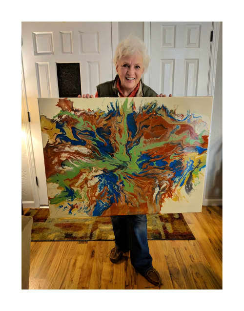 Commissioned Art | Oil And Acrylic Painting in Paintings by Soulscape Fine Art + Design by Lauren Dickinson. Item made of canvas