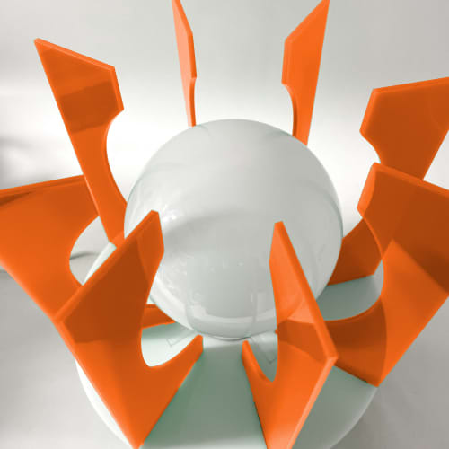 MODPop Space Age Lamp | Table Lamp in Lamps by Atomic Mobiles. Item composed of synthetic in mid century modern or contemporary style