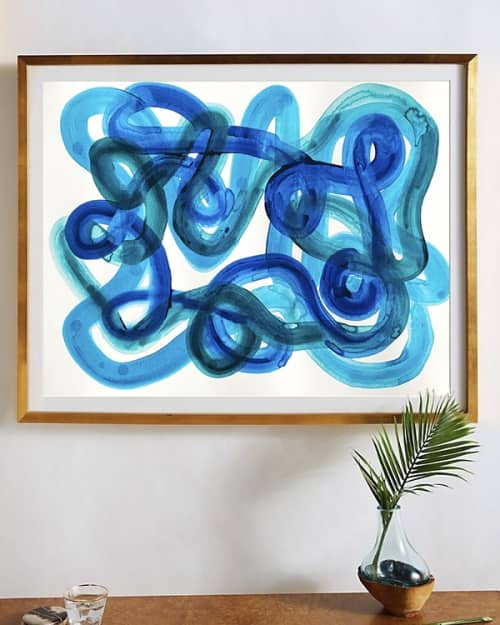 "looking glass" | Oil And Acrylic Painting in Paintings by caitlin carney. Item made of paper & synthetic