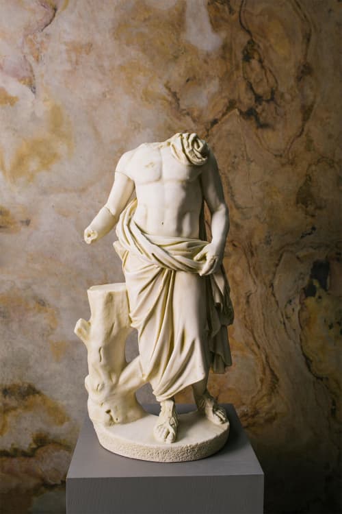 Asclepius Made with Compressed Marble Powder Ephesus Museum | Sculptures by LAGU. Item composed of marble