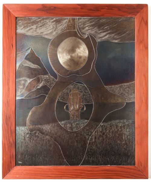The Last Mammoth | Engraving in Art & Wall Decor by Jeffrey H Dean. Item made of steel