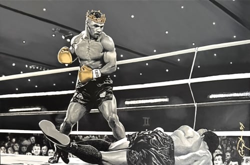 I Am The Champion - Legendary Royalty | Drawing in Paintings by Bringing Life To Art LLC (B.A.T.L. LLC). Item made of wood compatible with contemporary style