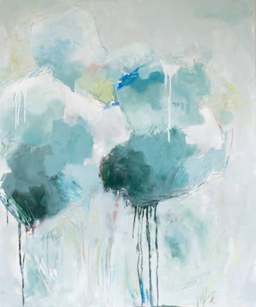 Plant One on Me | Oil And Acrylic Painting in Paintings by Jessica Whitley Studio. Item composed of wood and synthetic