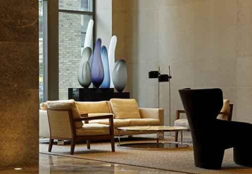 Hearsay | Sculptures by The Goodman Studio | One Bedford in Toronto. Item composed of glass