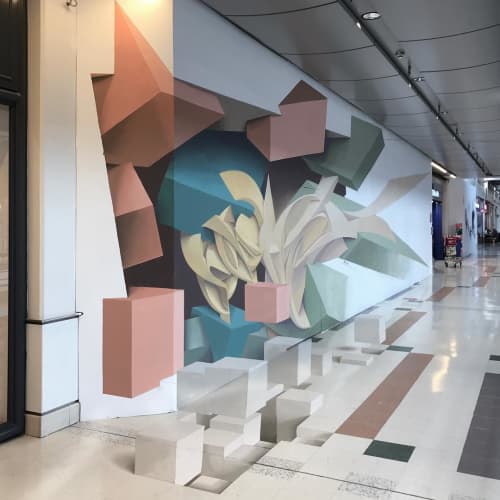 Bercy 2 Mural by Peeta at Bercy 2, CharentonlePont Wescover Murals