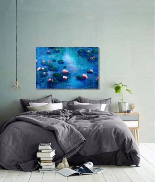 Water lily serenity | Oil And Acrylic Painting in Paintings by Elena Parau