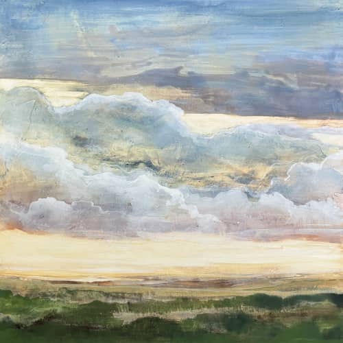 2025 Series 6 | Oil And Acrylic Painting in Paintings by Caroline Adams. Item composed of maple wood