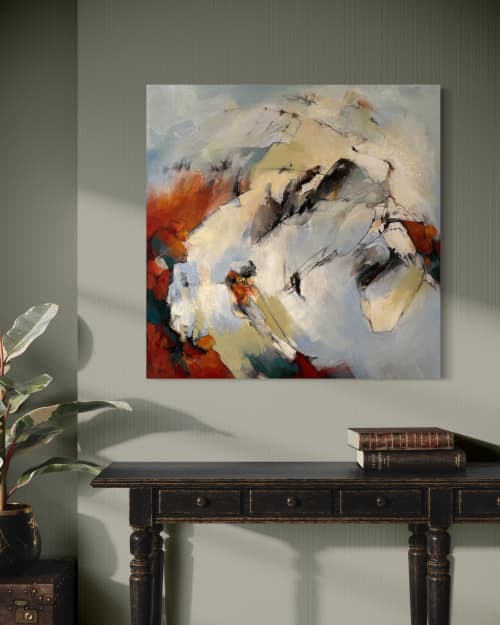When Waters Dance | Mixed Media by AnnMarie LeBlanc. Item made of canvas works with contemporary & modern style