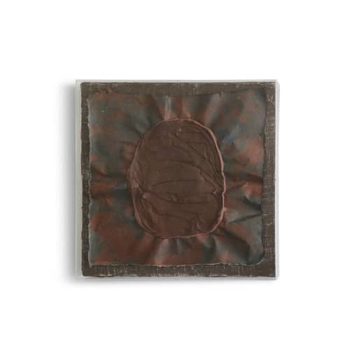 Terra D'Ombre Bruciata Collage I | Mixed Media by Kim Fonder. Item made of paper with synthetic