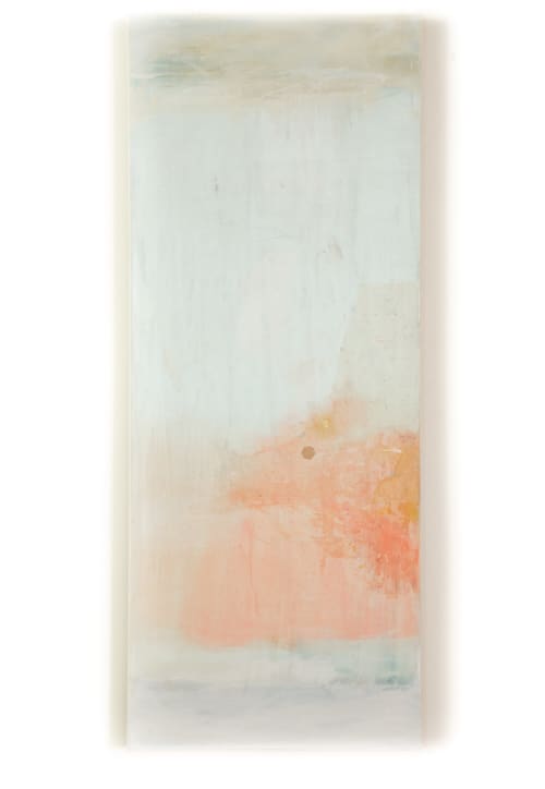 Enjoy | Mixed Media in Paintings by El Løvaas. Item made of canvas compatible with minimalism and japandi style
