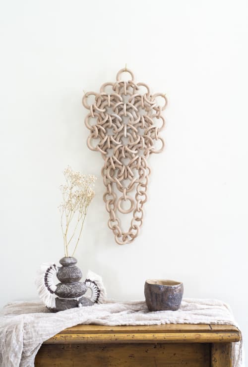 "Duna" Ceramic wall sculpture | Wall Hangings by Asmaa Aman Studio. Item composed of ceramic compatible with boho and contemporary style
