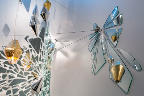 FracTur(ed) | Lighting Design by Illuminata Art Glass Design by Julie Conway | Bellevue Arts Museum in Bellevue