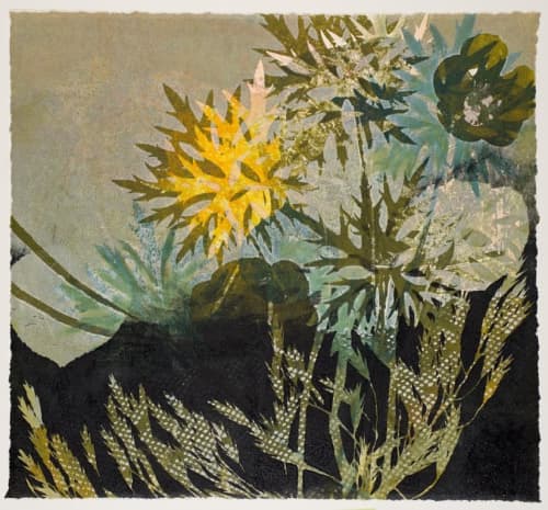 Summer Nights | Oil And Acrylic Painting in Paintings by Casey Blanchard | Loma Linda University Health - Murrieta in Murrieta. Item made of synthetic