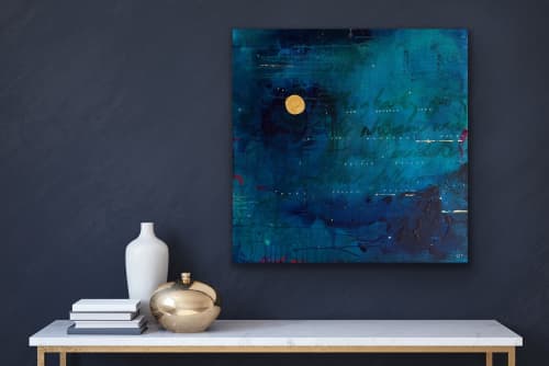 Sea-Song | Mixed Media by Vanessa Pineda Fox. Item composed of canvas in contemporary style