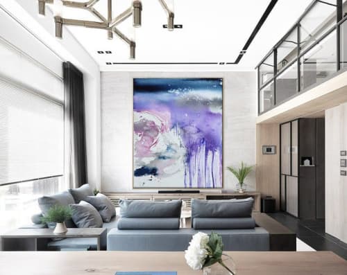 Midnight Confession | Watercolor Painting in Paintings by Brazen Edwards Artist. Item made of canvas & paper