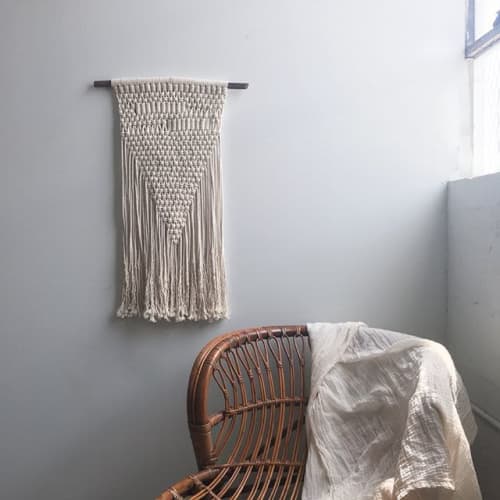 Urban Sahara tapestry | Macrame Wall Hanging in Wall Hangings by Lizzie DiSilvestro. Item composed of cotton and fiber
