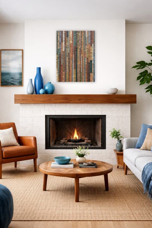 After The Rain No. 1 (24"x32") | Wall Sculpture in Wall Hangings by Craig Forget. Item made of wood works with mid century modern & contemporary style