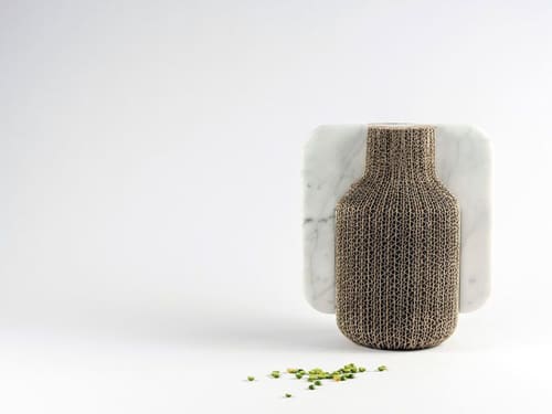 Confine - bottiglia | Vase in Vases & Vessels by gumdesign. Item made of marble works with modern style