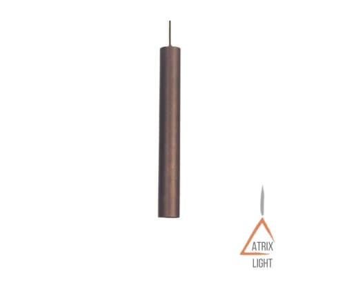Rods Tomy Pendant: Medium Size Metal Cylinder Pendant | Pendants by Atrix Lighting | Los Angeles in Los Angeles. Item made of metal