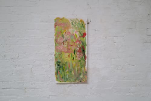 Oil Painting "Garden Girls" | Oil And Acrylic Painting in Paintings by Grace Mandl. Item composed of canvas & synthetic