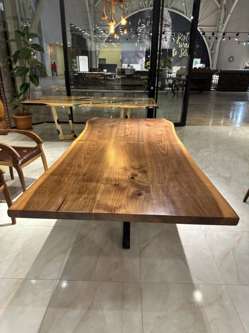 Black Walnut Conference Table - Wooden Table | Tables by TigerWoodAtelier. Item made of oak wood compatible with minimalism and art deco style