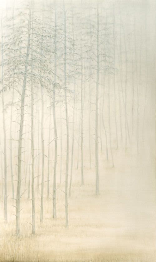 Pine Forest | Oil And Acrylic Painting in Paintings by Bella Bigsby. Item made of canvas & synthetic