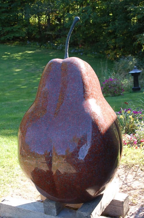 Madame Anjou | Public Sculptures by Jim Sardonis. Item made of bronze & granite