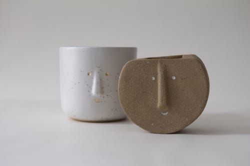 Stoneware Sam Vase | Vases & Vessels by Kristina Kotlier. Item composed of ceramic
