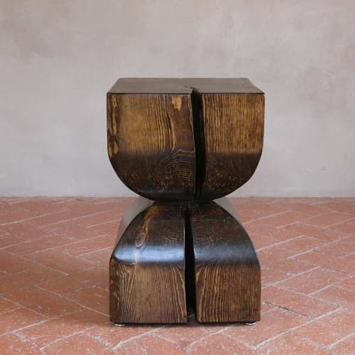 Cintura Stool Table | End Table in Tables by Pfeifer Studio. Item made of wood works with boho & contemporary style
