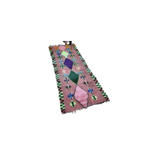 Vintage Moroccan rug, colorful Berber rug, 2.95/7.48 | Runner Rug in Rugs by Marrakesh Decor. Item composed of wool in boho or mid century modern style