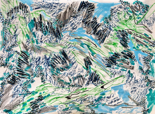 Plein Air Drawing #4: Archiving Winter | Oil And Acrylic Painting in Paintings by k-apostrophe. Item composed of paper