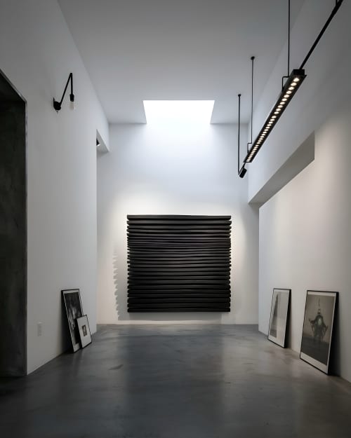 SHADOW — Noir Statement | SHADOW Collection | Wall Sculpture in Wall Hangings by Sizmari. Item composed of concrete & fiber compatible with minimalism and contemporary style