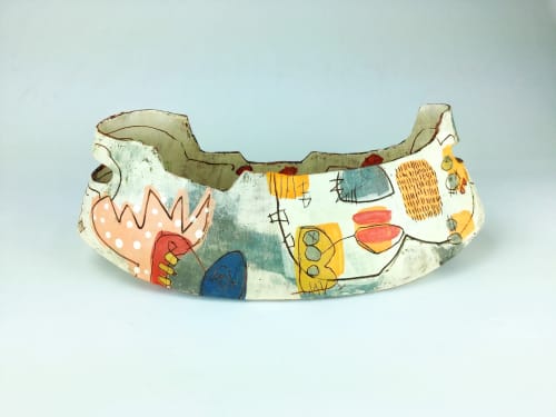 Boat of Delights | Ornament in Decorative Objects by Rebecca Zweibel. Item composed of ceramic