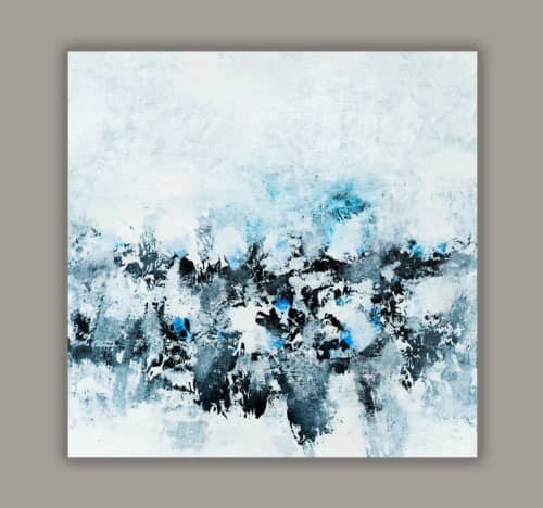 Diamond Blue | Oil And Acrylic Painting in Paintings by Robin Jorgensen. Item composed of canvas