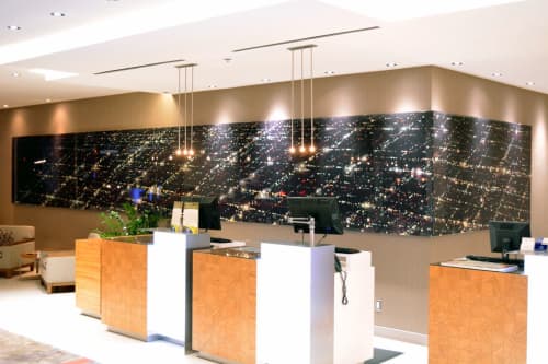 Cityscape Sprawl # 2 | Prints by Dennis Ekstedt | Delta Hotels by Marriott Ottawa City Centre in Ottawa. Item composed of paper