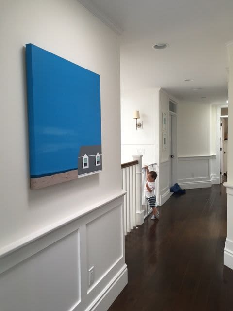 Beachfront Gambrel - Original | Oil And Acrylic Painting in Paintings by Paul Pedulla. Item made of canvas