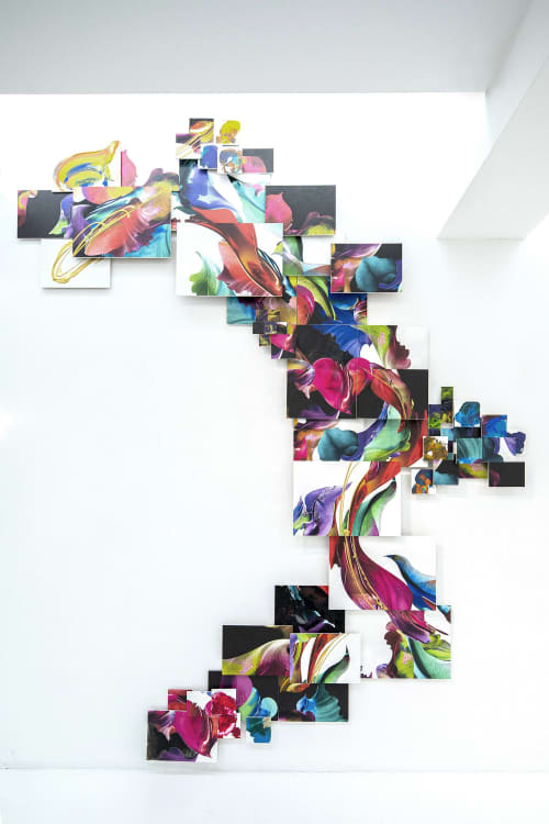 Puzzle | Wall Sculpture in Wall Hangings by Kahori Maki. Item made of wood with synthetic